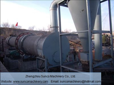 Work Flow of Rotary Sawdust Dryer, sawdust drying machine