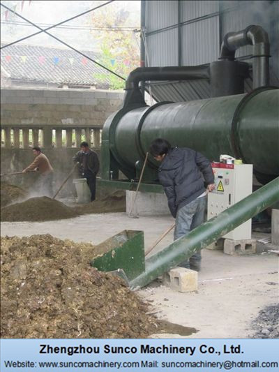 Chicken Manure Dryer System in Motion, Chicken Manure Dryer System, Chicken Manure Dryer.