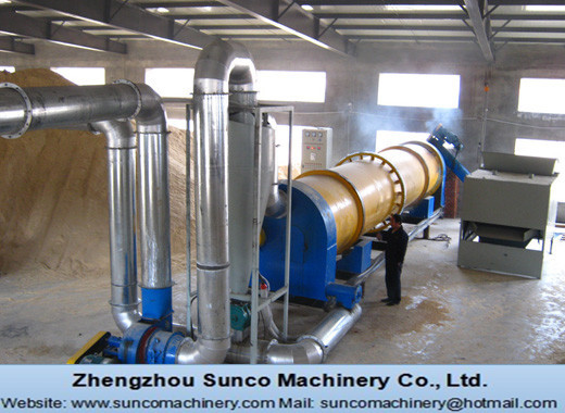 wood shavings dryer, rotary drying machine for wood shavings, 