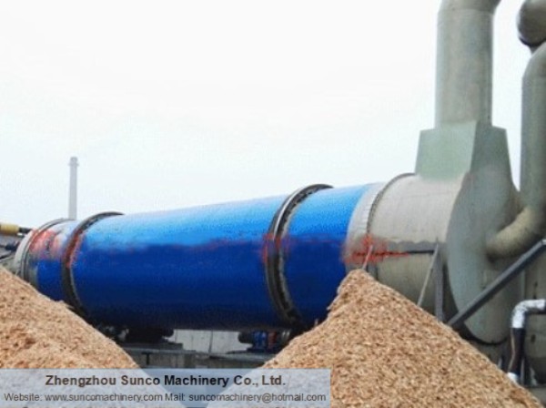 rotary wood shavings dryer, drying machine, 